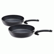 Fissler - Adamant comfort - poêle à frire en deux parties, 24 cm + 28 cm - noir aluminium 4009209381794