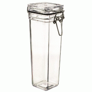Pot tradition carré 220ml avec couvercle charnière par 96