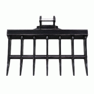 Râteau 40 cm pour minipelle RIPPA - R22 Râteau 40 cm pour minipelle RIPPA - R22