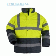Parka de travail haute visibilité anti-froid thermique - Polyester enduit PU - Class 3 - ROADWAY COVERGUARD_0
