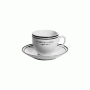 Tasse avec soucoupe Bistrot 9 cl x6 - Blanc Rond Porcelaine Table Passion 9.5x7.8 cm - blanc porcelaine 3106232140464 Tasse avec soucoupe Bistrot 9 cl x6 - Blanc Rond Porcelaine Table Passion 9.5x7.8 cm - blanc porcelaine 3106232140464