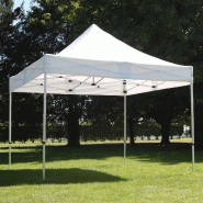 Tente pliante 3x3m 300g/m² 40mm blanche