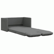 VidaXL Canapé-lit 2 en 1 gris foncé 112x174x55 cm tissu Modèle Morvane - 353965