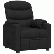 VidaXL Fauteuil inclinable Noir Tissu Modèle Jorelion - 348072