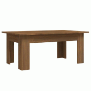 VidaXL Table basse Chêne marron 100x60x42 cm Bois d'ingénierie Modèle Polaris Factory - 815428