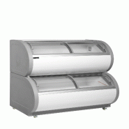 Vitrine froid négatif à deux niveaux Blanc - 408 L | Tefcold - TD500 - LED - blanc 45261