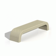 Banquette publique en béton LENNY - 2,2m - Blanc/Gris/Ocre Sablé - 442 kg Banquette publique en béton LENNY - 2,2m - Blanc/Gris/Ocre Sablé - 442 kg