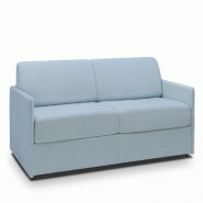 CANAPÉ LIT EXPRESS COLOSSE COUCHAGE 160 CM MATELAS ÉPAISSEUR 22 CM À MÉMOIRE DE FORME VELOURS BLEU PASTEL