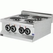 Climahosteleria Cuisinière électrique de table 4 zones 4x1,75 kW 600x635x285h mm EMP6KE020 Line 600 Istanbul - EMP6KE020