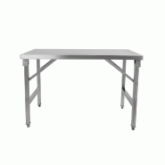 Cuistance - Table inox pliable - réf. STTFD126 - inox STTFD126 Cuistance - Table inox pliable - réf. STTFD126 - inox STTFD126
