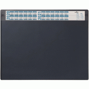 Durable Sous-main avec calendrier annuel et rabat amovible, 52x65, coloris bleu foncé - 720507