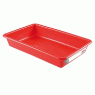 GASTROLAND Bac plat HACCP GILAC 8 Litres - Rouge - rouge 3701666010286