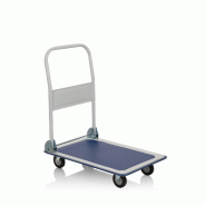 Hjh OFFICE Chariot de transport / à plate-forme CARRY Bleu/Blanc Anti-dérapant / Chargeable jusqu'à 150kg hjh O - bleu acier 830022