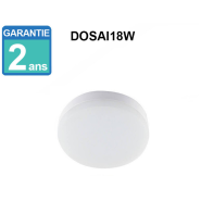 Plafonnier led 18w saillie rond - 120° - réf dosai18w4k