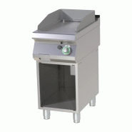 Plaque de cuisson lisse chromée avec soubassement RM - FTHC 740 G - RM Gastro - 0615402207669