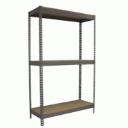 SimonRack Étagère Industrielle, 2000x1800x450 mm, 3 Niveaux en bois, Étagère Charge Lourde, Gris/Bois - Simonforte - métal 8435104976104 SimonRack Étagère Industrielle, 2000x1800x450 mm, 3 Niveaux en bois, Étagère Charge Lourde, Gris/Bois - Simonforte - métal 8435104976104