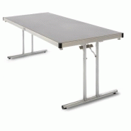 Tables pliantes avec piétinement t-bar