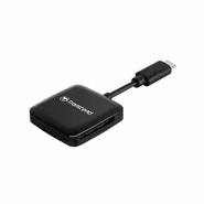 Transcend RDC3 lecteur de carte mémoire USB 3.2 Gen 1 (3.1 Gen 1) Type-C Noir