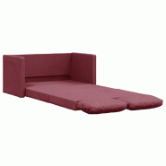 VidaXL Canapé-lit 2 en 1 rouge bordeaux 112x174x55 cm tissu Modèle Orvanelle - multi-matériau 353967