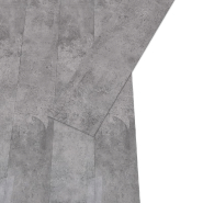Vidaxl planches de plancher pvc non auto-adhésif 5,26 m²marron ciment 146567