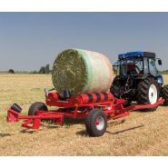 3100s – 3100s dual - enrubanneuse agricole - mascar s.P.A - version traînée avec fourche de chargement latérale