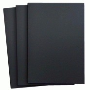 Set de 3 Ardoises rigides A5 - noir - pour chevalets de table