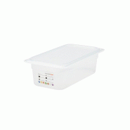 CAMBRO - 34PPT-190/6 - (Lot de 6) Bac GN 1/3 SafeTrack avec étiquette intégrée - 17,6 x 32,5 cm (couvercle non inclus) - blanc plastique polypropyl