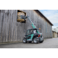 Chariot télescopique avec une hauteur de levage 4,5 m, une capacité de gerbage de 1 450 kg pour l'agriculture - kramer KT144