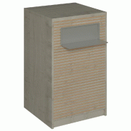 Comptoir Vertigo H T01naturel solo L60cm 1 tabl.Couliss.2tabl.Amovibles -érable