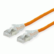 Cordon DÄTWYLER Cat.6A (Classe EA) S/FTP, CU 7702 flex LSOH, AMP v2, orange, 0,5 m_0