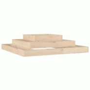 Helloshop26 - Jardinière bac lit surélevé plantes fleurs terrasse jardin 110 x 110 x 27 cm bois massif de pin marron 02_0037306 - 3000213832365 Helloshop26 - Jardinière bac lit surélevé plantes fleurs terrasse jardin 110 x 110 x 27 cm bois massif de pin marron 02_0037306 - 3000213832365