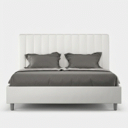 Itamoby Lit Coffre Rembourré En Simili Cuir Blanc Agueda 160X200 - blanc VE1620AGUE001-CT