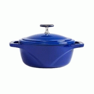 Lodge Cast Iron LODGE | Cocotte en Fonte Émaillée 4,2L | Fabriquée aux USA | Compatible tous feux dont four et induction | Bleu - bleu fonte 075536 Lodge Cast Iron LODGE | Cocotte en Fonte Émaillée 4,2L | Fabriquée aux USA | Compatible tous feux dont four et induction | Bleu - bleu fonte 075536