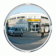 Miroir 2 directions avec cadre blanc