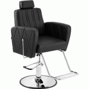 Physa - Physa Physa Dudley Black Fauteuil de Coiffeur avec Repose-Pieds Fauteuil Salon de Coiffure Siege de Coiffure Chaise de barbier - 4062859180001 Physa - Physa Physa Dudley Black Fauteuil de Coiffeur avec Repose-Pieds Fauteuil Salon de Coiffure Siege de Coiffure Chaise de barbier - 4062859180001