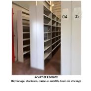 Rayonnage d'occasion pour stockage - Hauteur 2.200mm - Largeur 1.000/1.200mm - Profondeur 390mm