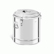 Royal Catering - Royal Catering Conteneur Isotherme Boîte Norvégienne RCTP-35E (32L, Fermoirs Grenouille, Acier Inoxydable, Double Paroi, Chaud - ar