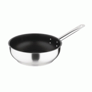 Sauteuse inox antiadhésive teflon Platinium Plus 240mm | Vogue - FC099