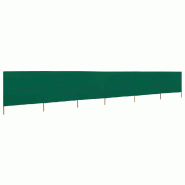 VidaXL Paravent 6 panneaux Tissu 800 x 120 cm Vert Modèle Aurora Nord - vert 47175_0