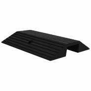 Vidaxl rampes de seuil de pont 3 pcs 49x40x8 cm caoutchouc 150977