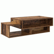 VidaXL Table basse Bois ancien 105 x 50 x 32,5 cm Bois d'ingénierie Modèle Atlas Work Plus - 8000210