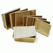 Barquettes et caissettes en bois