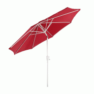 Décoshop26 - Parasol de jardin Ø 3m inclinable polyester/aluminium 5kg rouge 04_0003888 - rouge aluminium 3000535432694