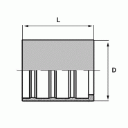 Douilles à sertir - sans dénudage - Pour tuyaux acier PTFE lisse - DSTFL00503