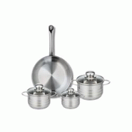 Ensemble de 1 Poêle de cuisson 28 cm et 3 faitouts 12, 14 et 16 cm Elo Profi Brillant - gris 3176239987058 Ensemble de 1 Poêle de cuisson 28 cm et 3 faitouts 12, 14 et 16 cm Elo Profi Brillant - gris 3176239987058