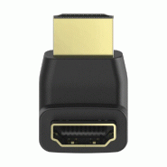 Hama 00205164 HDMI Adaptateur 90° Connecteur Femelle Noir - 4047443431509