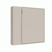 Itamoby Lit Double Escamotable Vertical Versia 160 Avec Armoire Gauche 1 Porte Argilla - beige 8050598908808