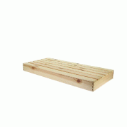 Planche Venicia caillebotis pin vernis 62.5x28x6 cm - par 2