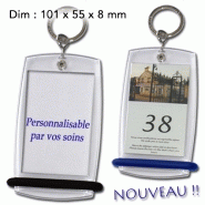 Porte-clé hotel personalisable