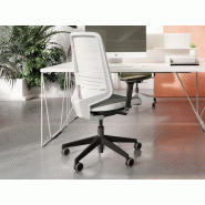Siège de bureau ergonomique Dot.Pro de Forma 5 - système synchro motion, assise tapissée, dossier résille Siège de bureau ergonomique Dot.Pro de Forma 5 - système synchro motion, assise tapissée, dossier résille